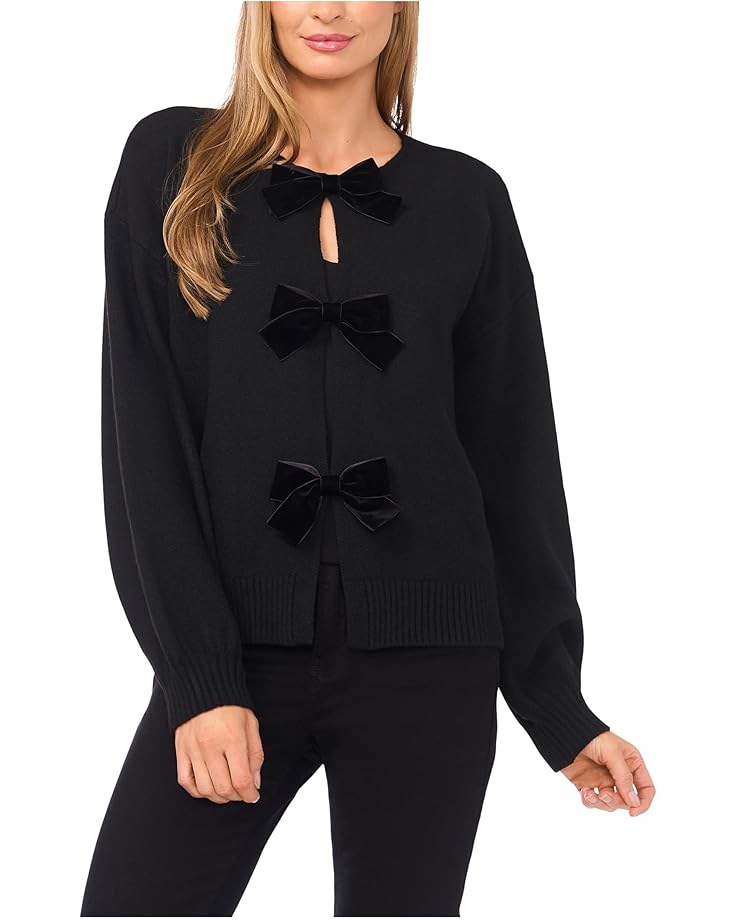 

Женский кардиган CeCe с бантом, Rich Black