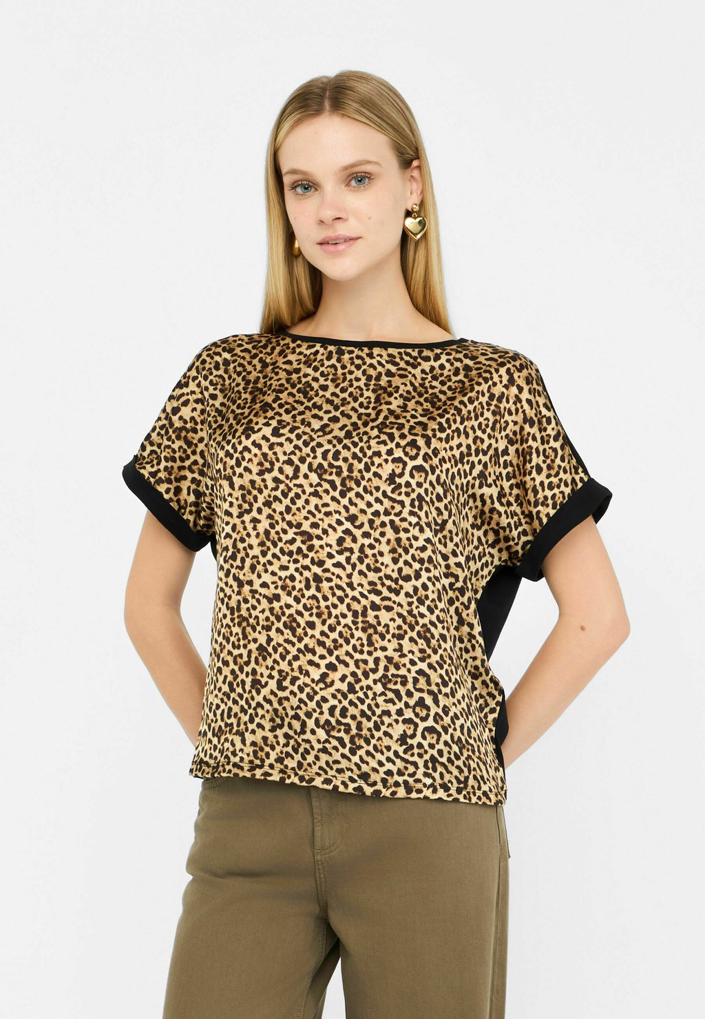 

Футболка с принтом ANIMAL-PRINT LIU JO, коричневый