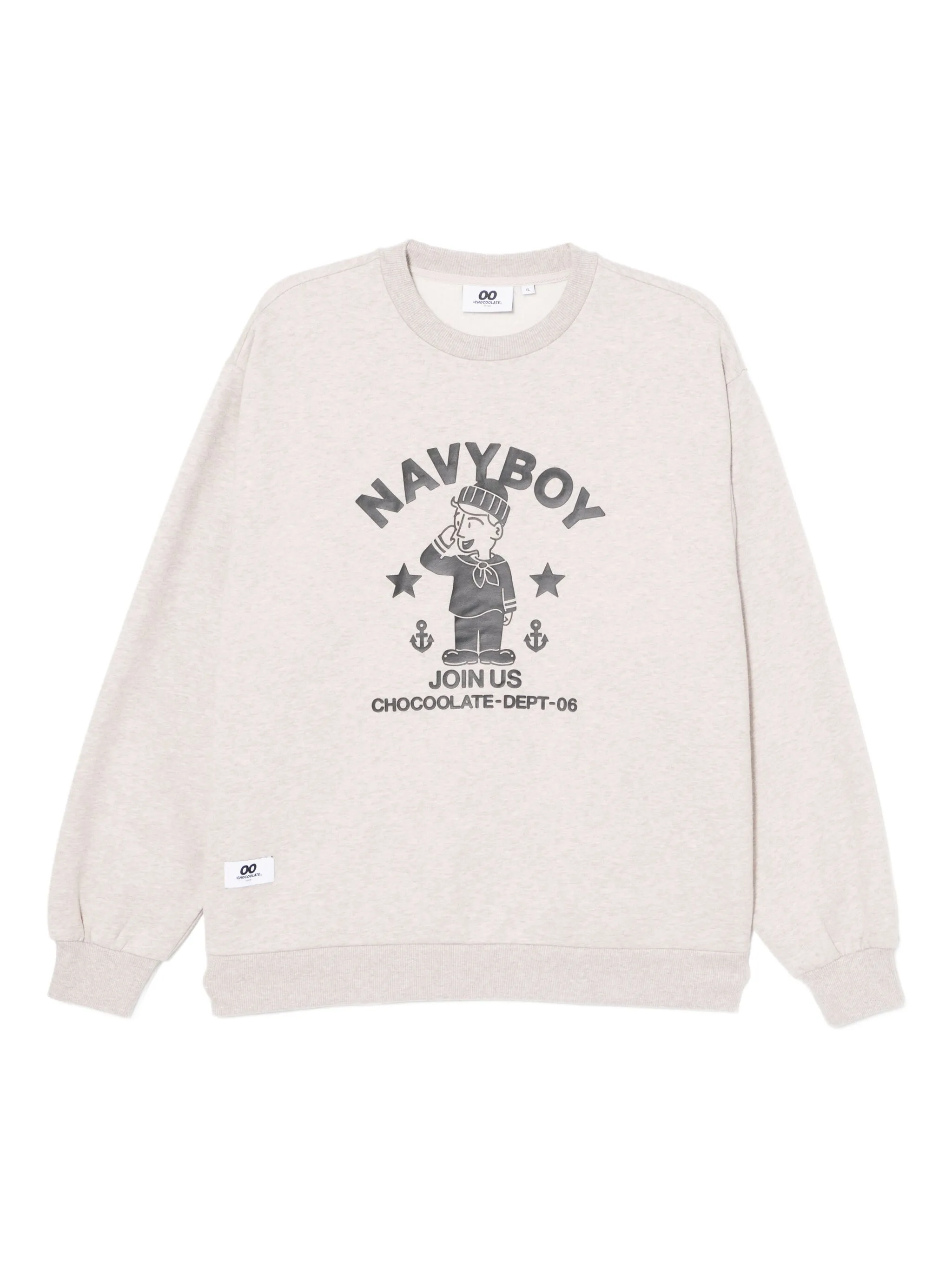 

Толстовка с графичным принтом Chocoolate, бежевый