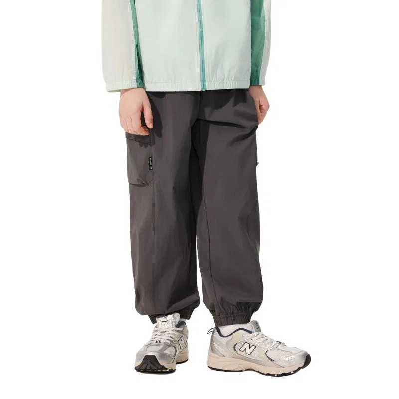 Детские штаны New Balance серые — фото 3