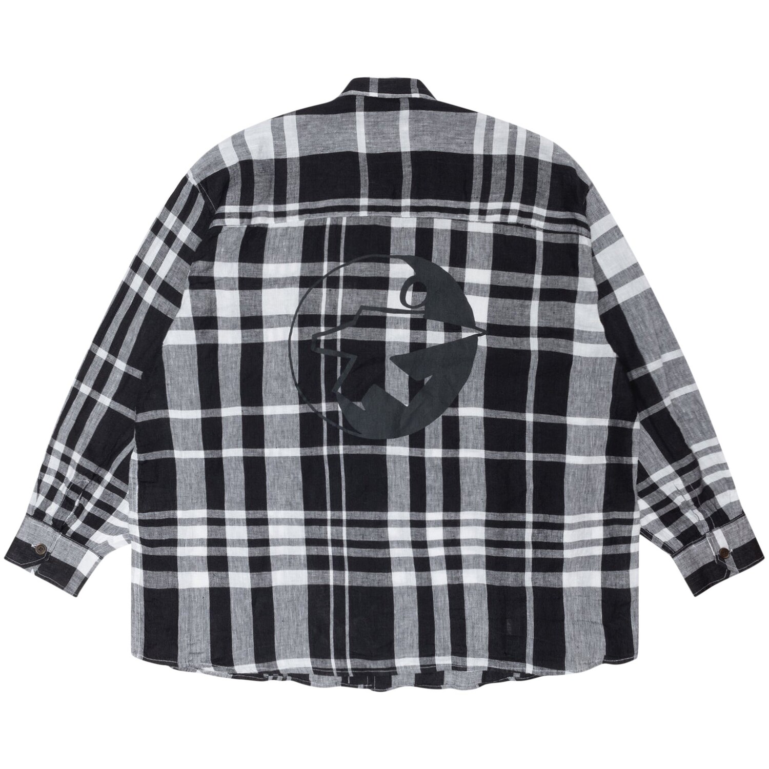 Заимствованная рубашка Stussy x Our Legacy Work Shop в клетку Bold Check Linen — фото 2