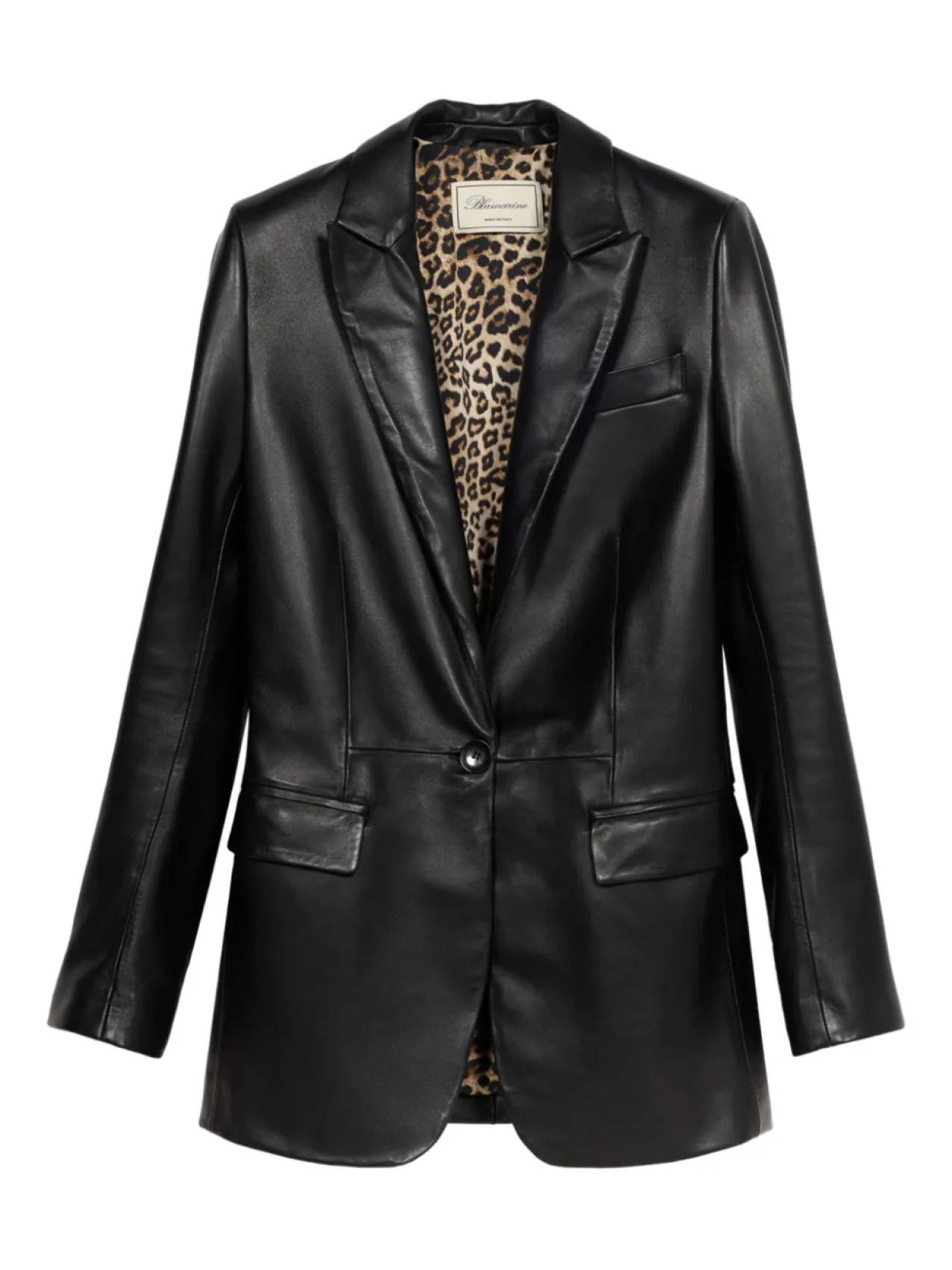 

Blumarine кожаный пиджак, черный