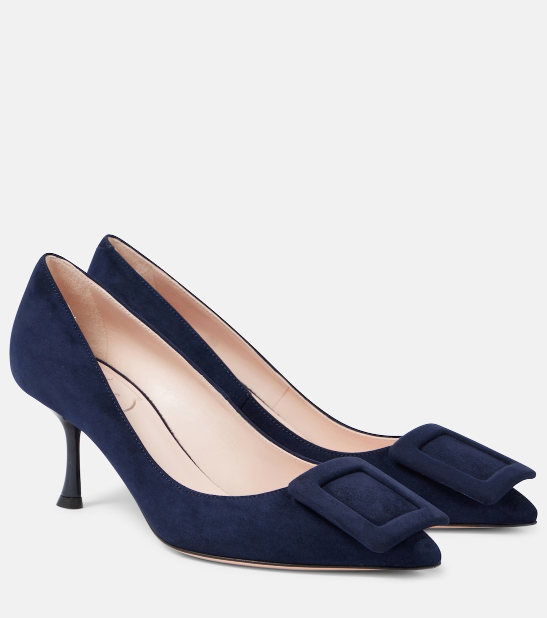 Замшевые туфли Viv in the City 65 Roger Vivier, Galassia Scuro