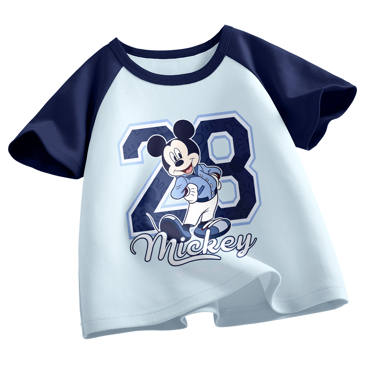 

Футболка детская Crew Neck тонкая Disney, di 28 qi qing синий