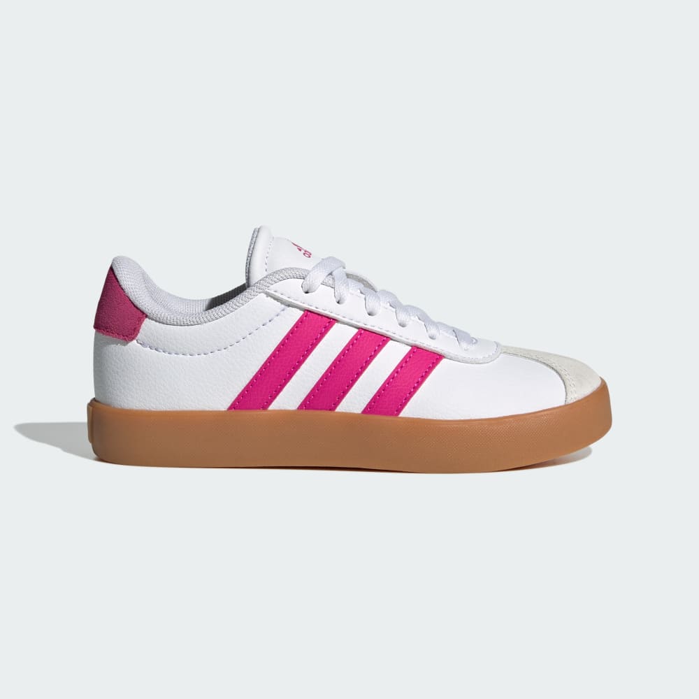 

Кроссовки Adidas VL Court 3.0 Shoes Kids, цвет Cloud White/Shock Pink/Crystal White