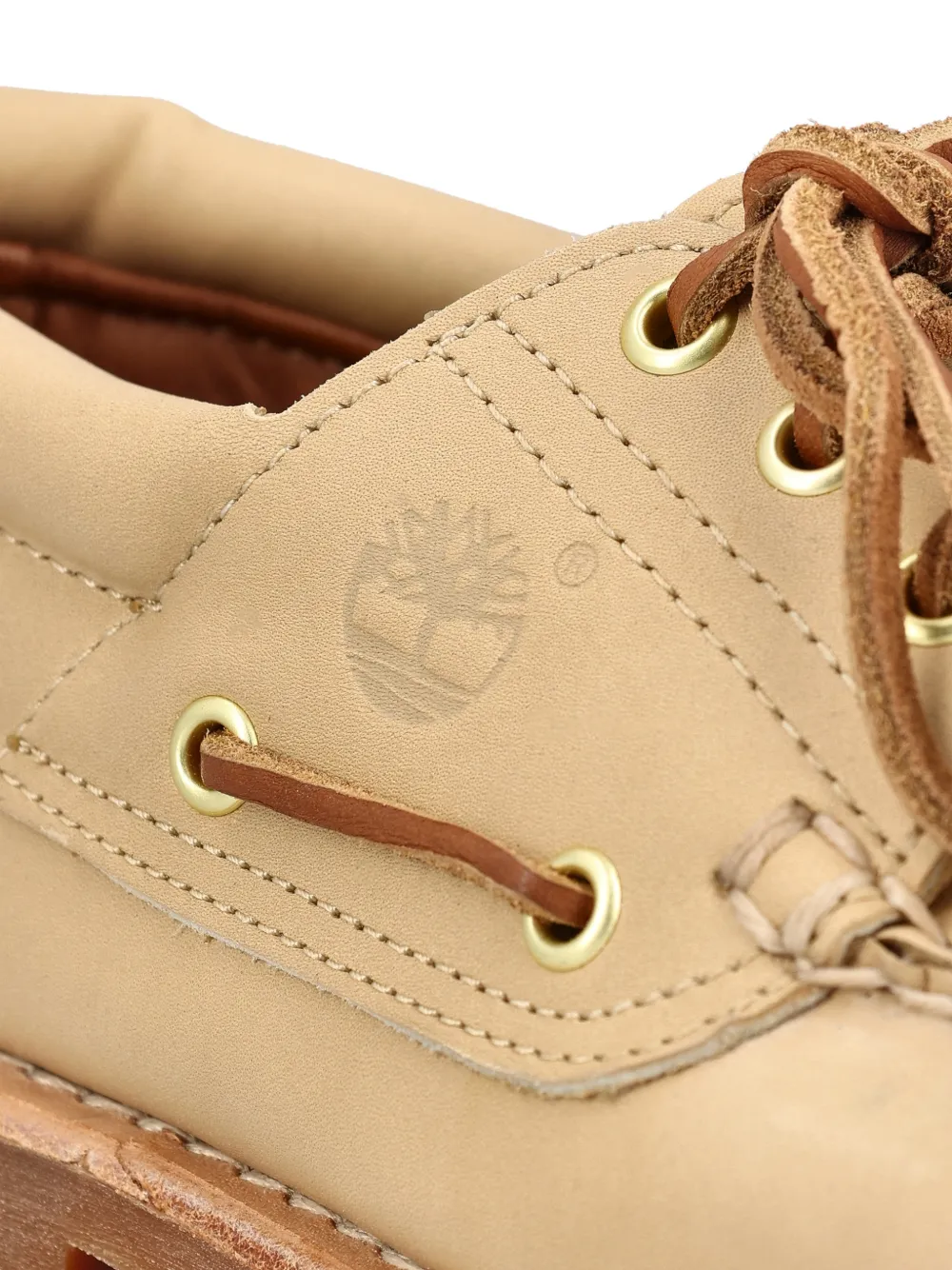 Кожаные туфли на шнуровке Timberland, нейтральный — фото 3