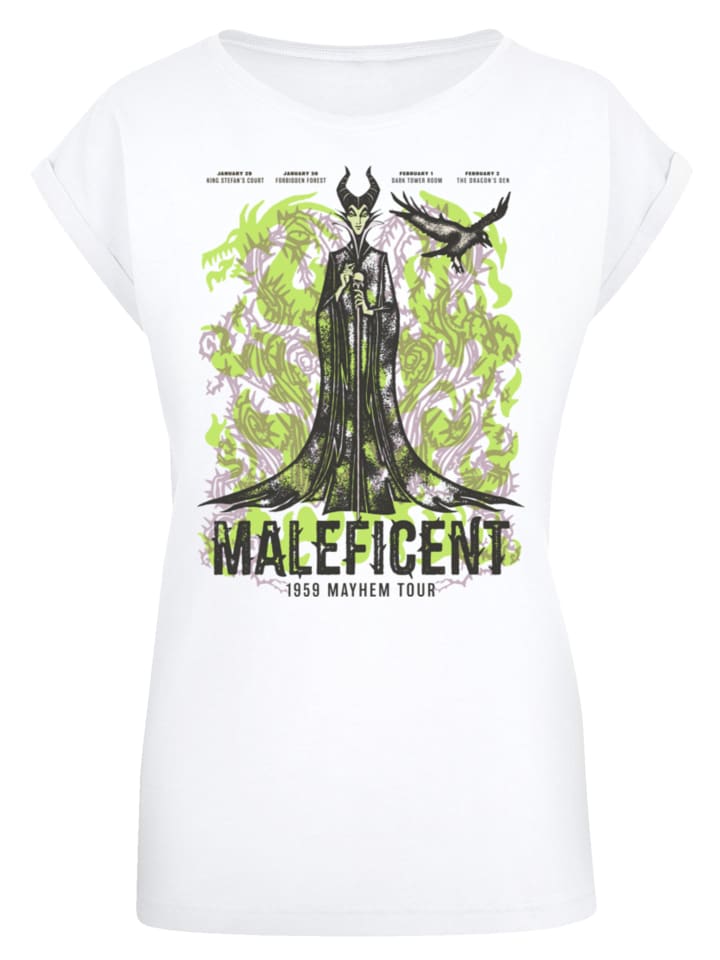 

Футболка F4NT4STIC Extended Shoulder T-Shirt Disney Villians Maleficent Mayem Tour, белый