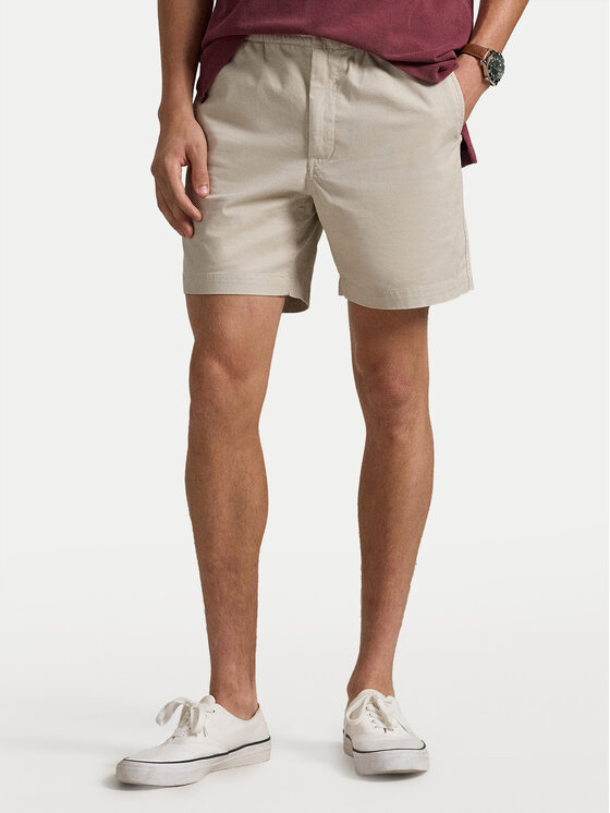 

Шорты классического кроя из ткани 710644995002 Polo Ralph Lauren, бежевый
