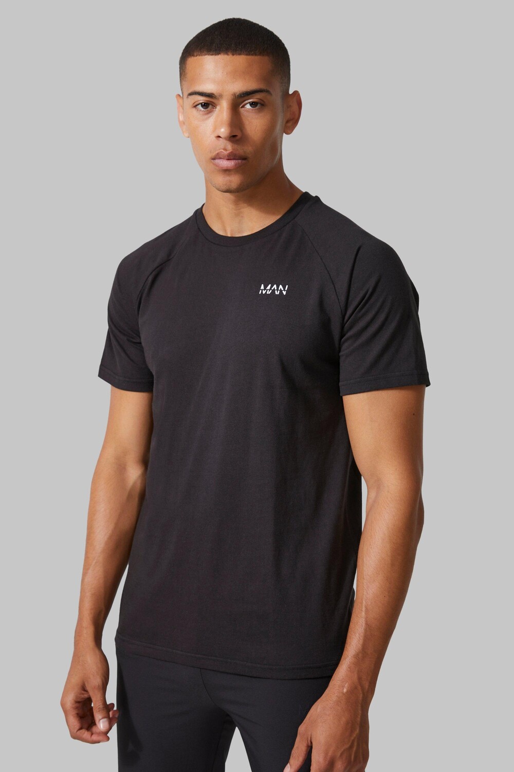 

Футболка man active gym basic Boohoo, черный