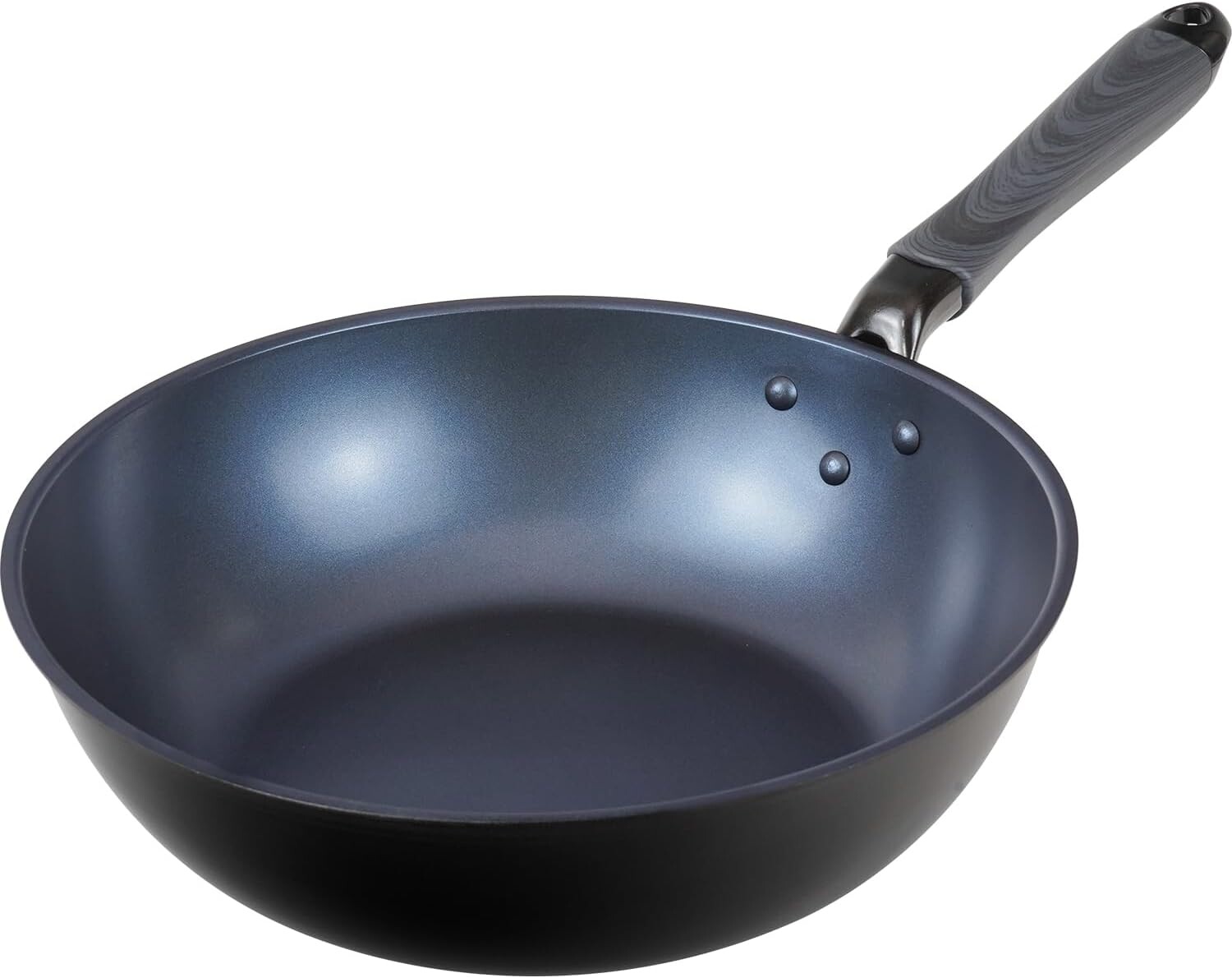 

Глубокая сковорода Russo Cook RB-3102, 11,0 дюймов (28 см), совместима с индукционной печью, газ, без ПФОК, обработка фторсодержащей смолой, черный, черный WAHEI FREIZ, Black