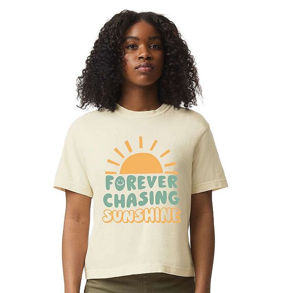 

Футболка Forever Chasing Sunshine расслабленного кроя кроп Simply Sage Market, Ivory, Зеленый, Футболка Forever Chasing Sunshine расслабленного кроя кроп Simply Sage Market, Ivory