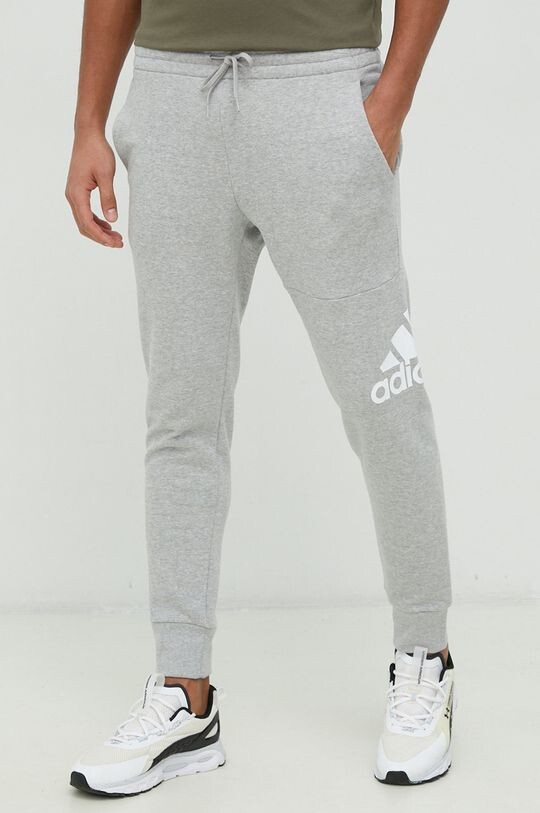 

Спортивные брюки из хлопка adidas, серый