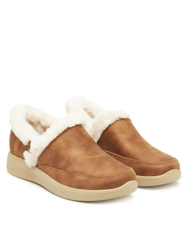 Домашние тапочки Cozy Escape 168114/CSNT Skechers, коричневый — фото 2