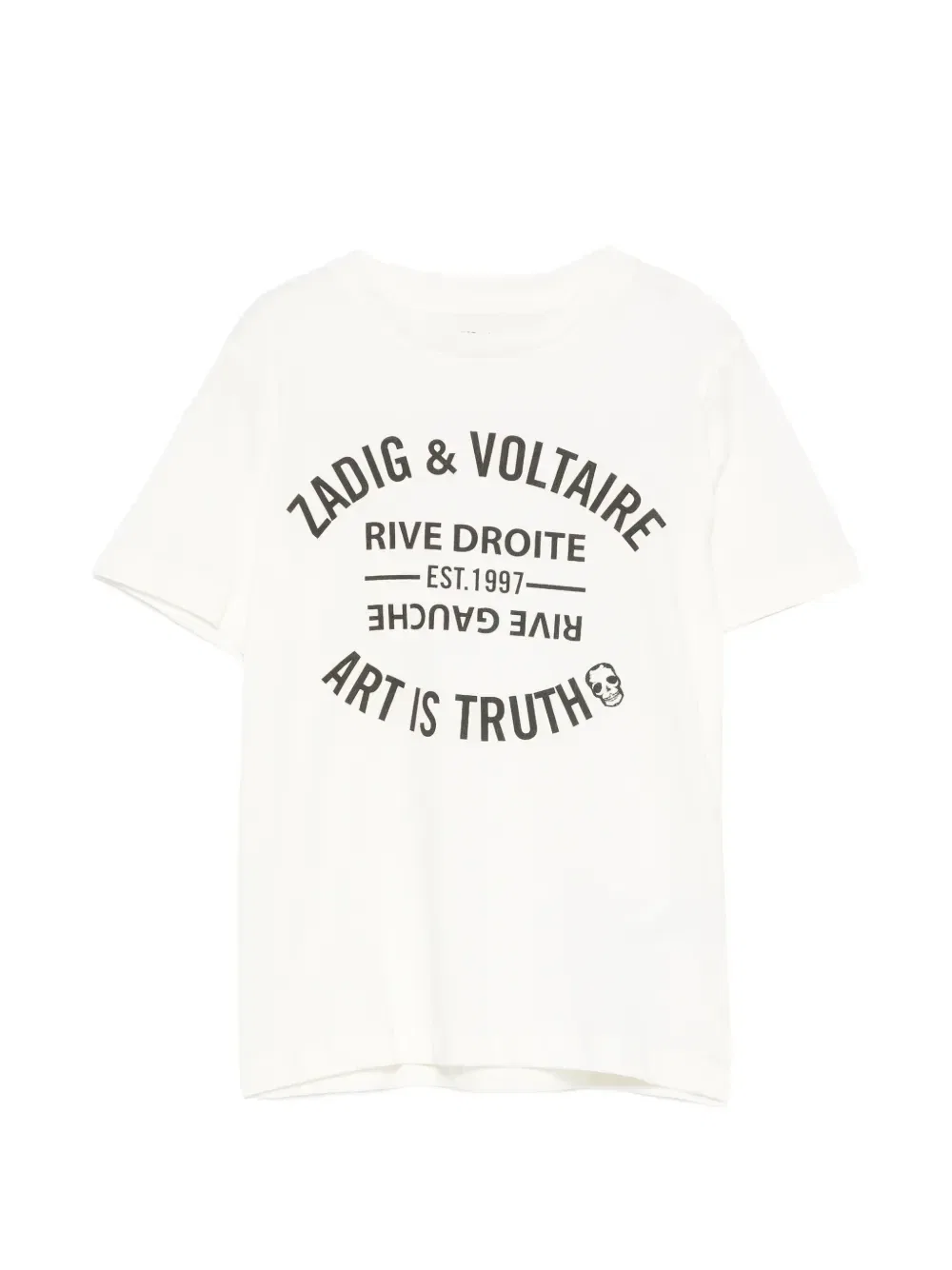 Футболка с логотипом Zadig & Voltaire Kids, белый