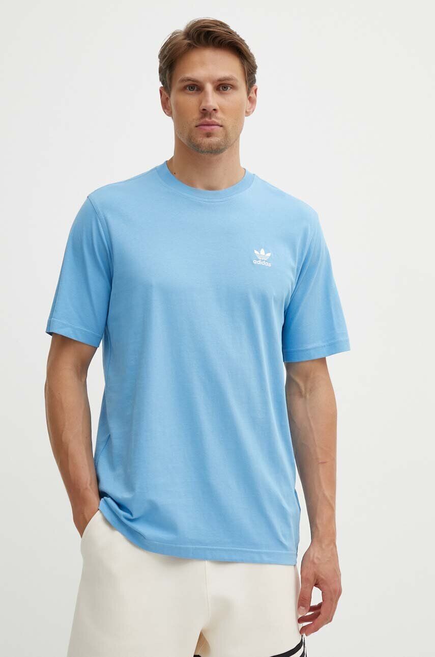 

Хлопковая футболка adidas Originals, синий