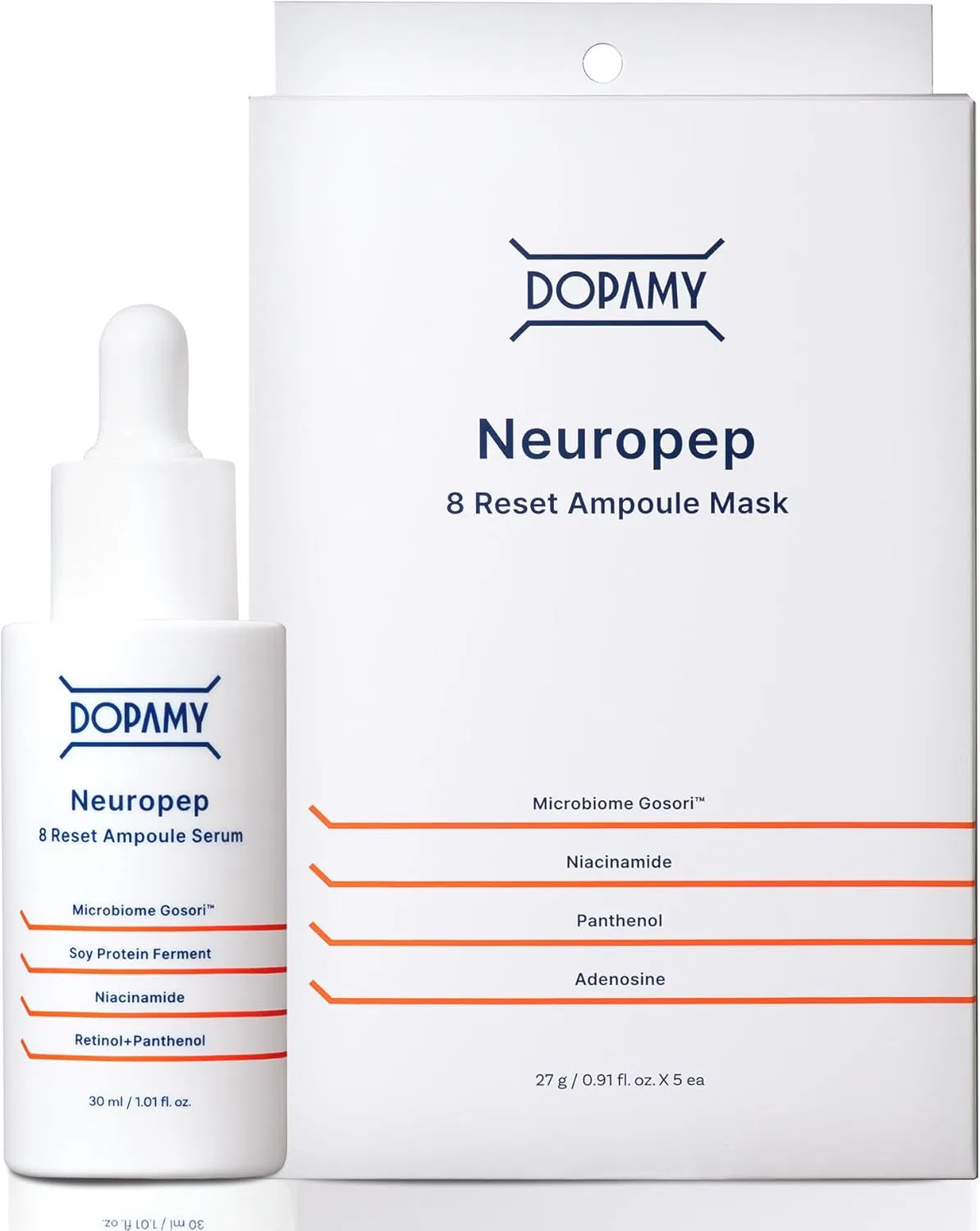 Сыворотка Dopamy — Для лица увлажняющая Neuropep 8R Ample Serum Serum Sheet Mask Pack, 30 мл