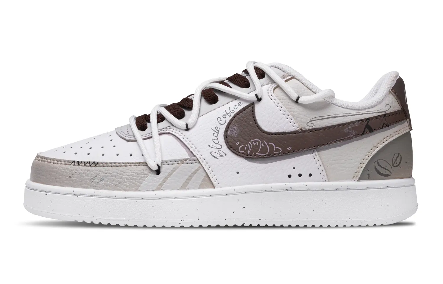 

Nike Кроссовки Court Vision 1 Bright Anti Slip, износостойкие, низкие, мужские, коричневые