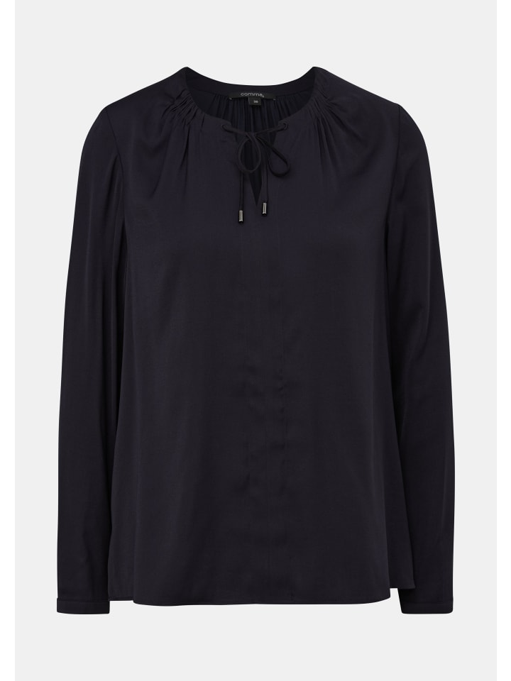 

Блуза comma Bluse langarm, синий
