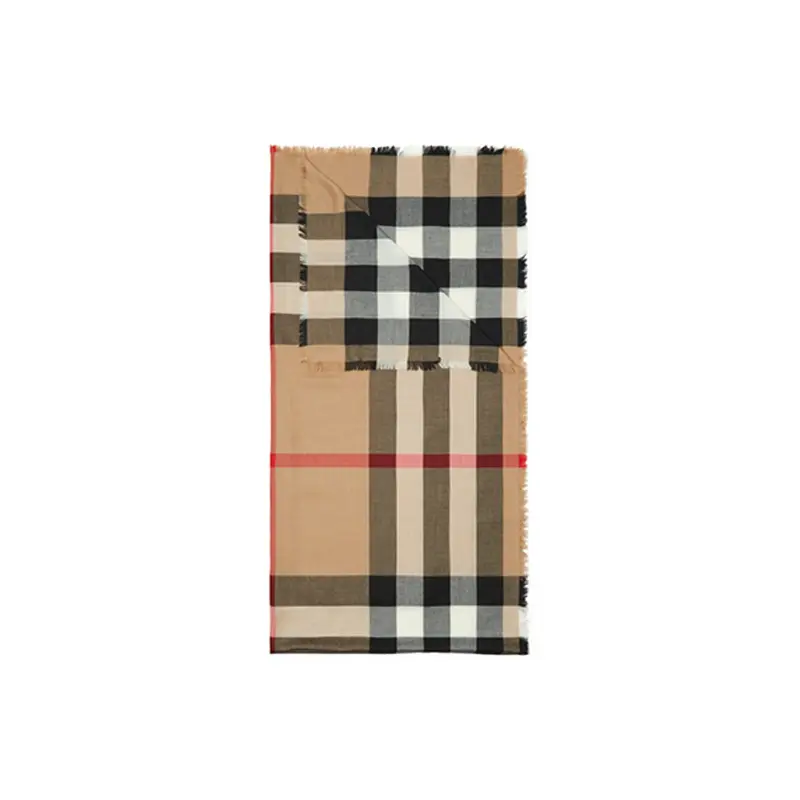 

Шарф вязаный Burberry, хаки