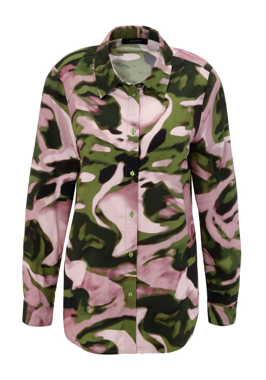 

Блузка Aniston SELECTED, цвет Green/Pink