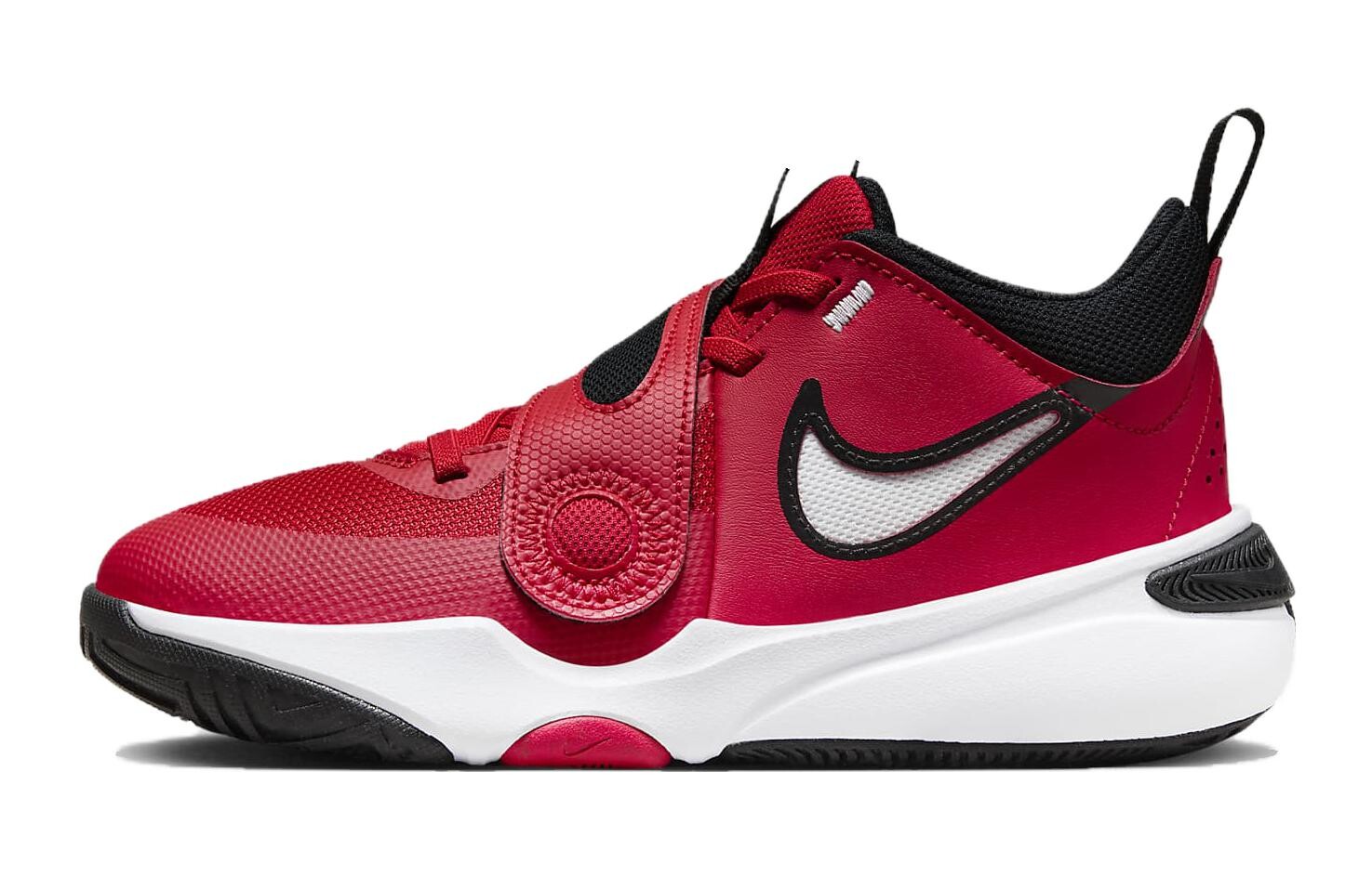 Кроссовки Nike Team Hustle D 11 University Red Black GS, красный