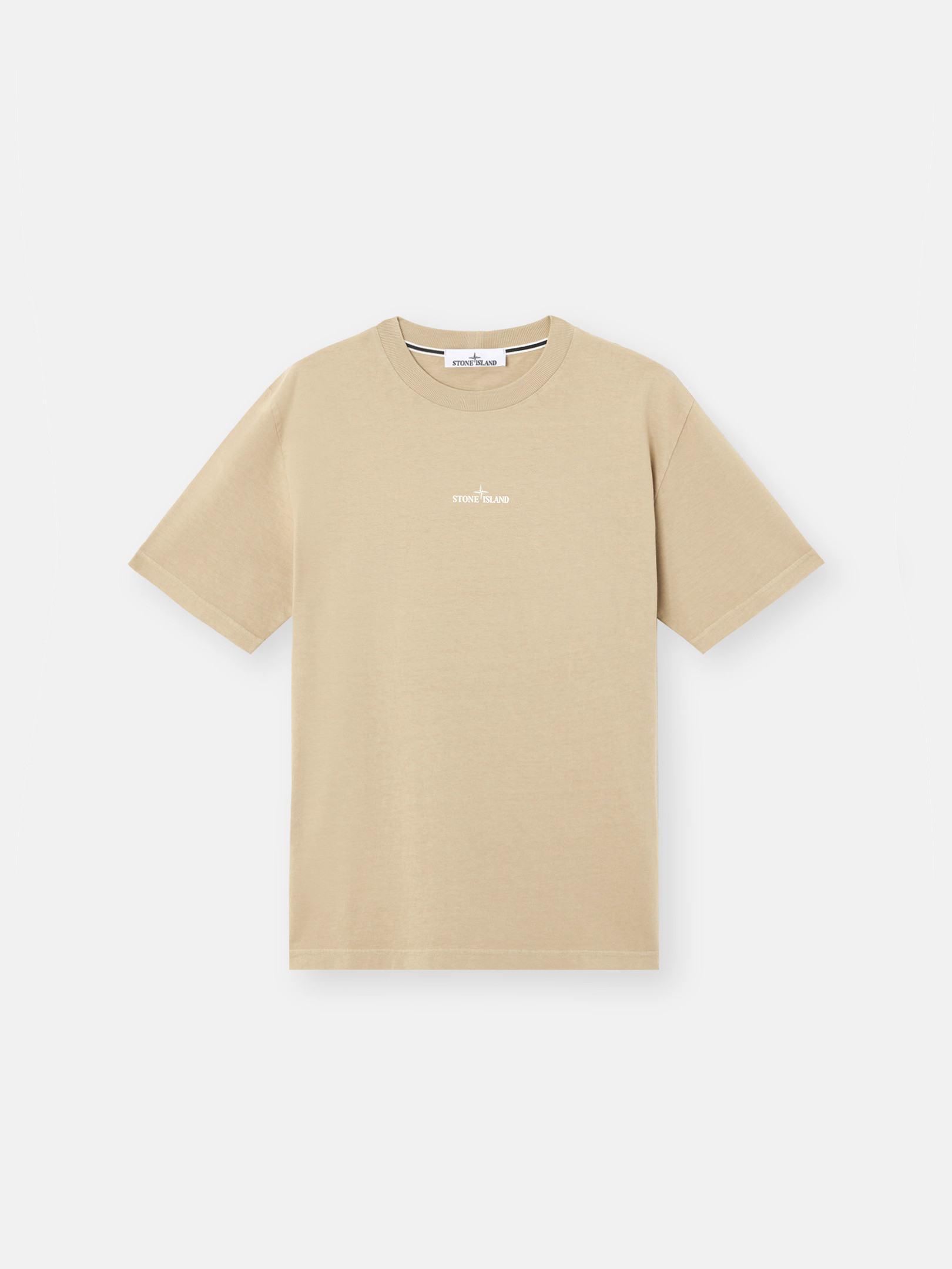

Футболка прямого кроя с короткими рукавами и принтом Industrial Stone Island 2100037 COMBED ORGANIC COTTON JERSEY, Desert