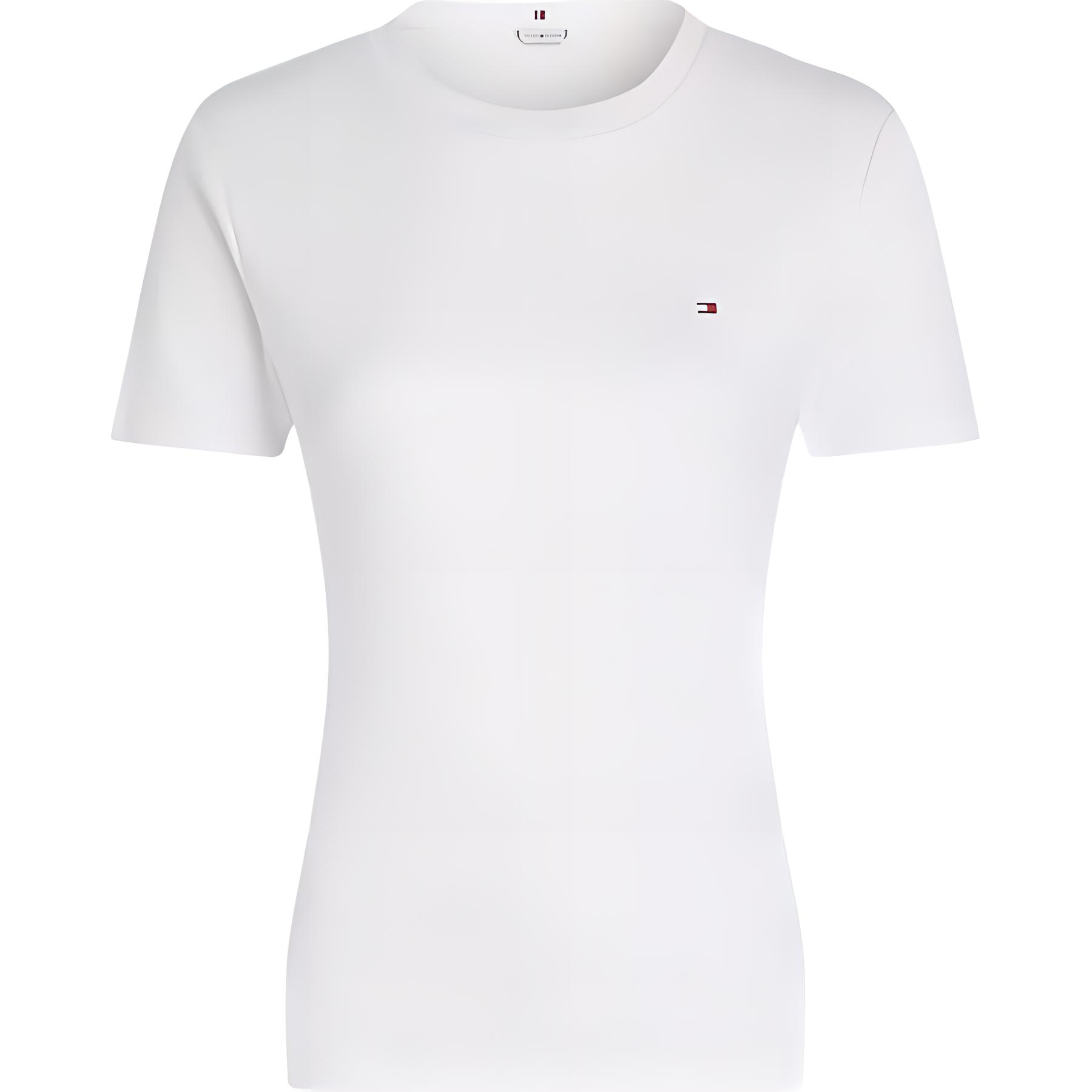 

Футболка из хлопка с вышивкой флагом Tommy Hilfiger, белый