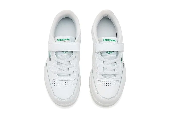 Кроссовки детские Club C 1V Reebok Kids, White/Glen Green/Vector Blue — фото 3