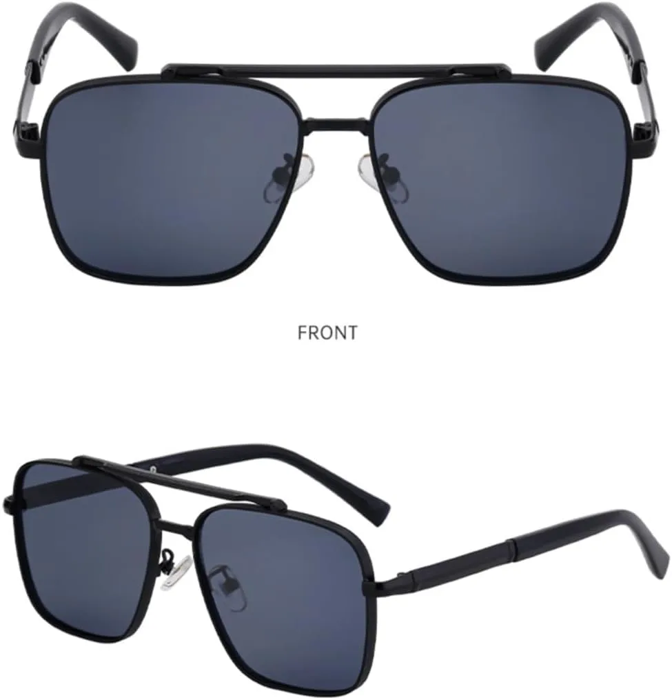 

Большие мужские солнцезащитные очки в винтажном панк-стиле с металлической оправой, обеспечивающие защиту от УФ-излучения (UV400) UUPTTPL, C6goldgrayblue