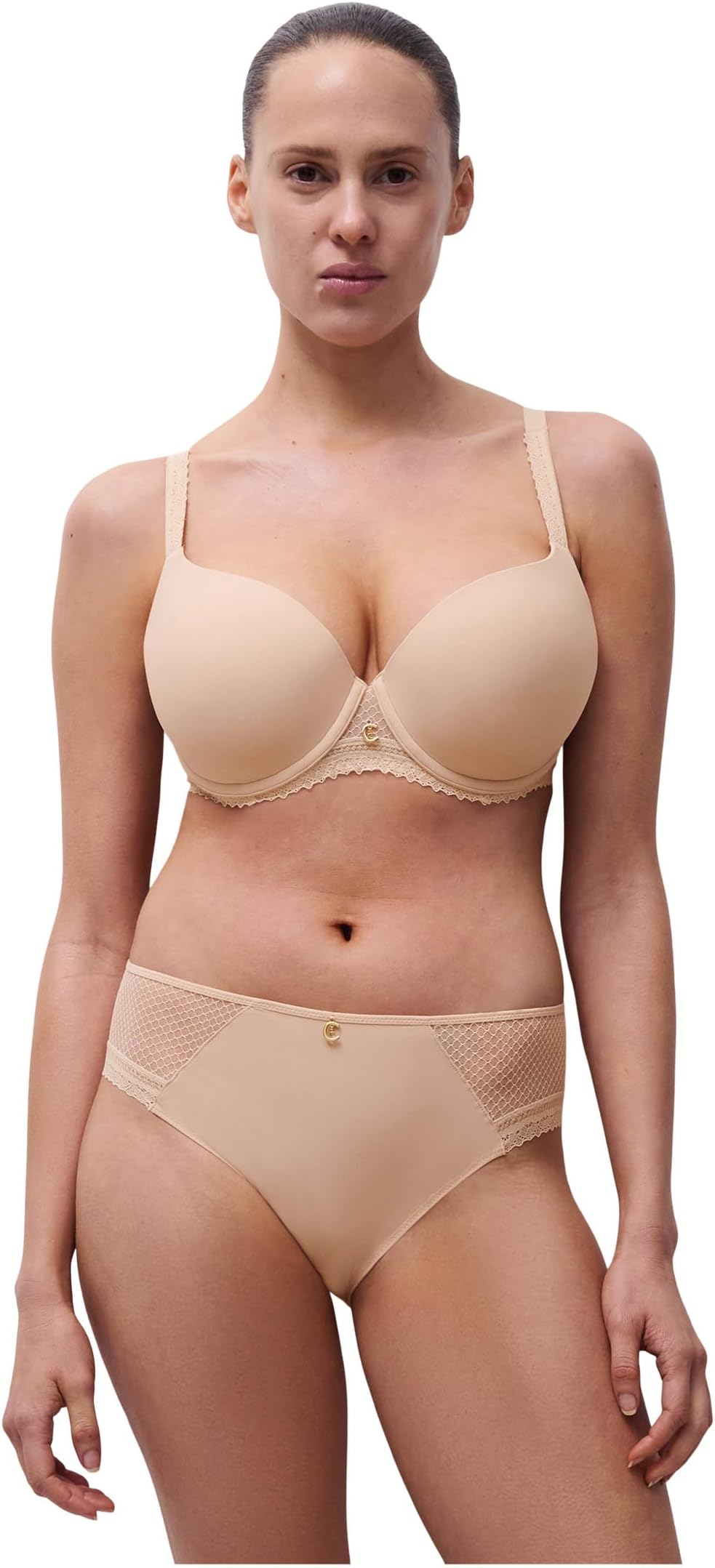 

Бюстгальтер Chantelle Romance Low Coverage T-shirt Bra, цвет Nude Blush