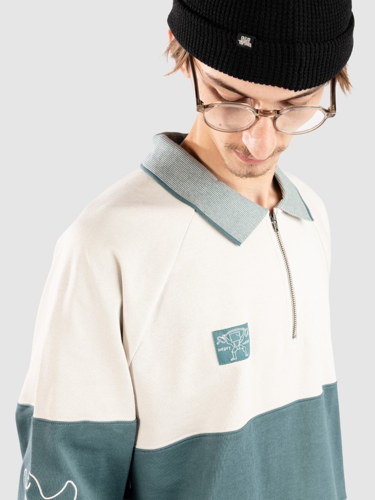 Лонгслив adidas Skateboarding Shmoo H Rugby Longsleeve, alumin/prvime — фото 4