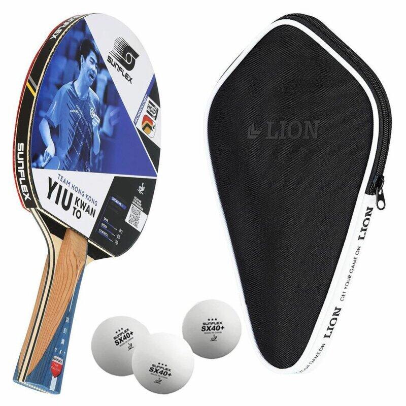 

Ракетка для настольного тенниса Sunflex TEAM YIU KWAN TO + чехол + 3 мяча для настольного тенниса SX+
