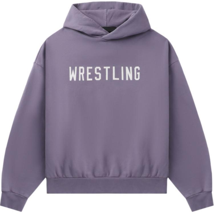 Толстовка из плотного флиса винтажная укороченная Fear Of God Essentials, орхидея пурпурная/лавандовая — фото 2