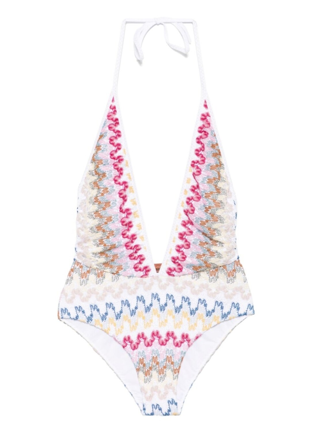 

Купальник с зигзагообразным переплетением Missoni, белый