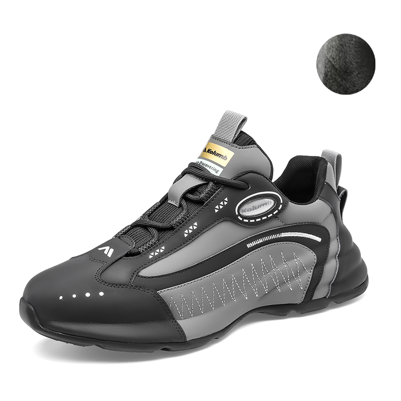 

Kolumb Амортизирующие, износостойкие низкие повседневные туфли, мужские, черно-серого цвета