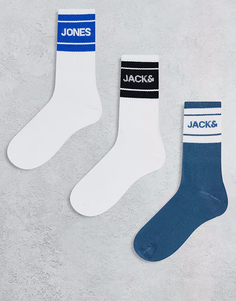 

Jack & Jones 3 пары спортивных носков в нескольких цветах