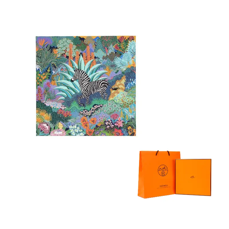 

HERMES Шёлковый шарф женский, Green