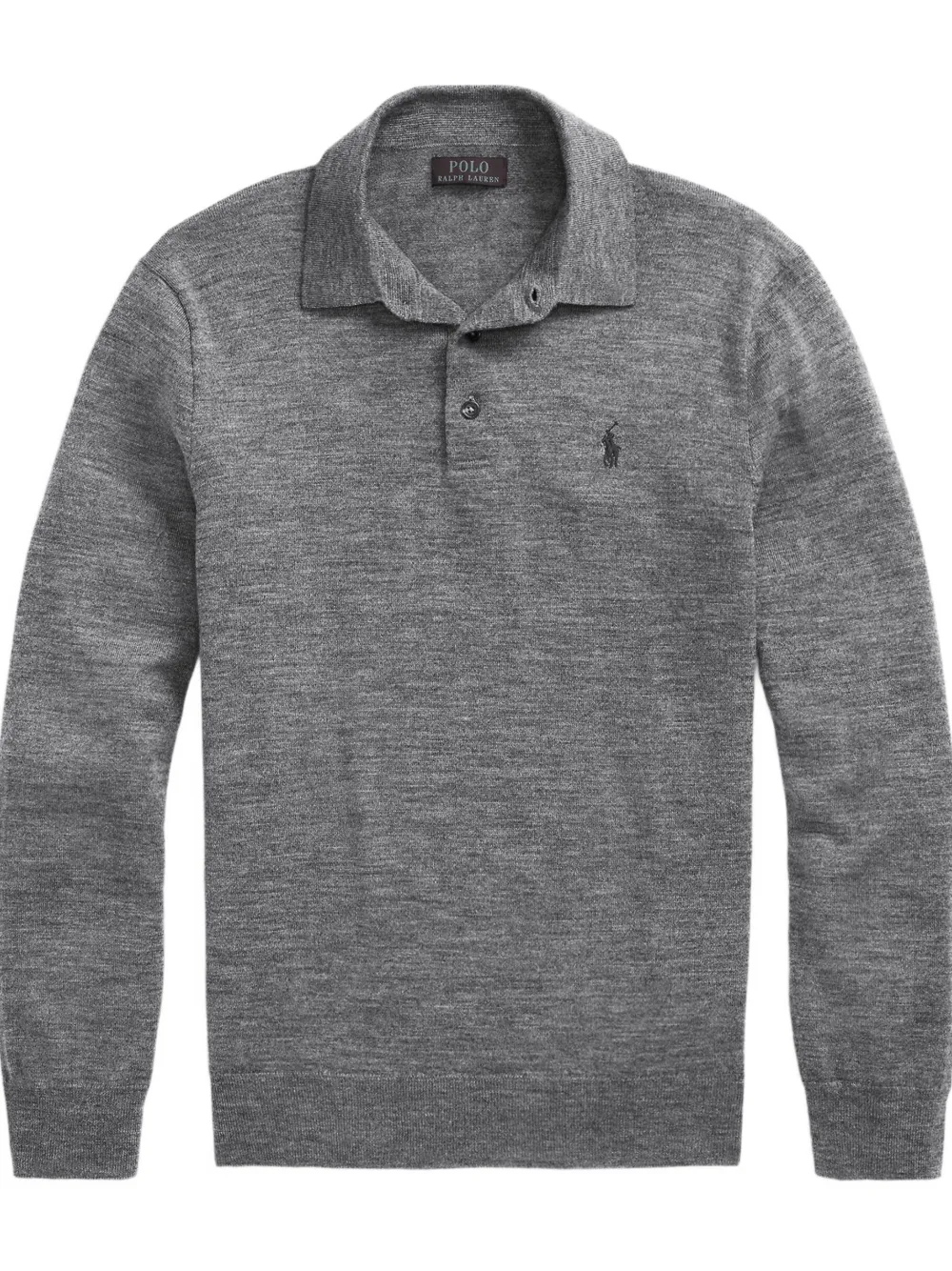 

Шерстяная рубашка поло POLO RALPH LAUREN, серый