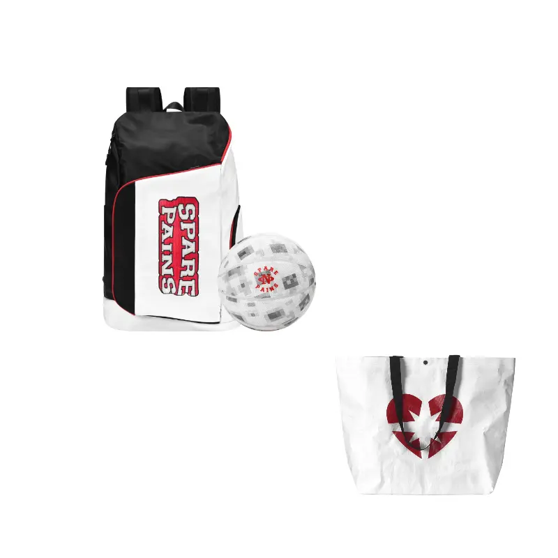 

8atheist Полиэстеровый баскетбольный рюкзак большой унисекс белый, Red