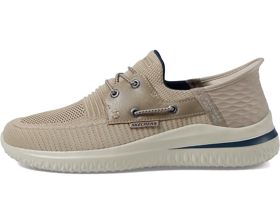 Кроссовки SKECHERS Delson 3.0 Roth Hands Free Slip-Ins, цвет Taupe — фото 4