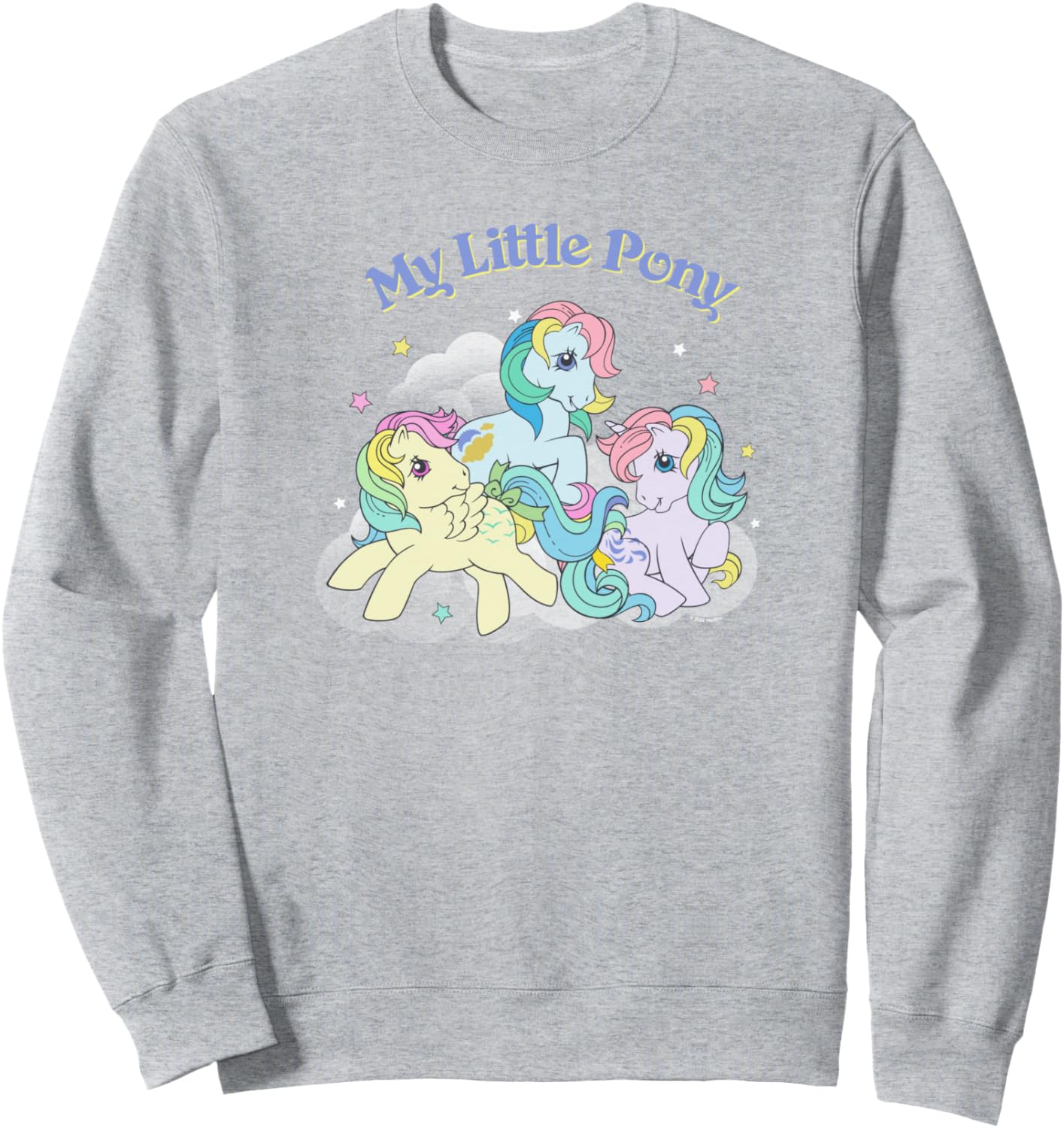 

Толстовка My Little Pony Retro Sunlight Rainbow Stars Pony Group, серый
