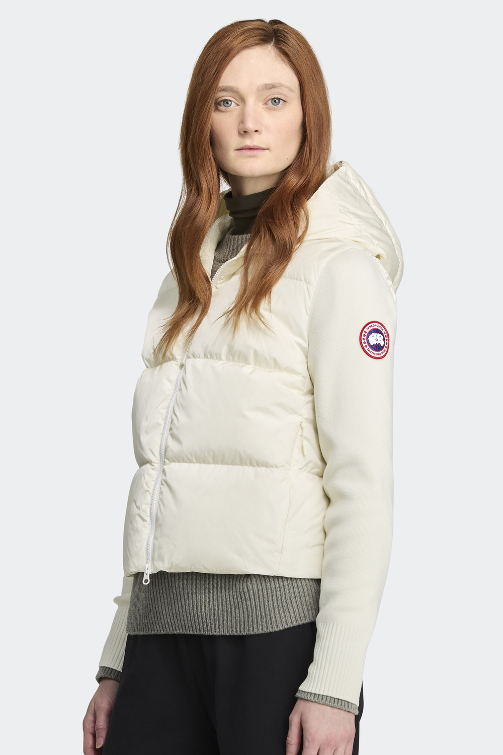 Толстовка Canada Goose HyBridge Wide Quilt Knit Hoody, Cottongrass — фото 2
