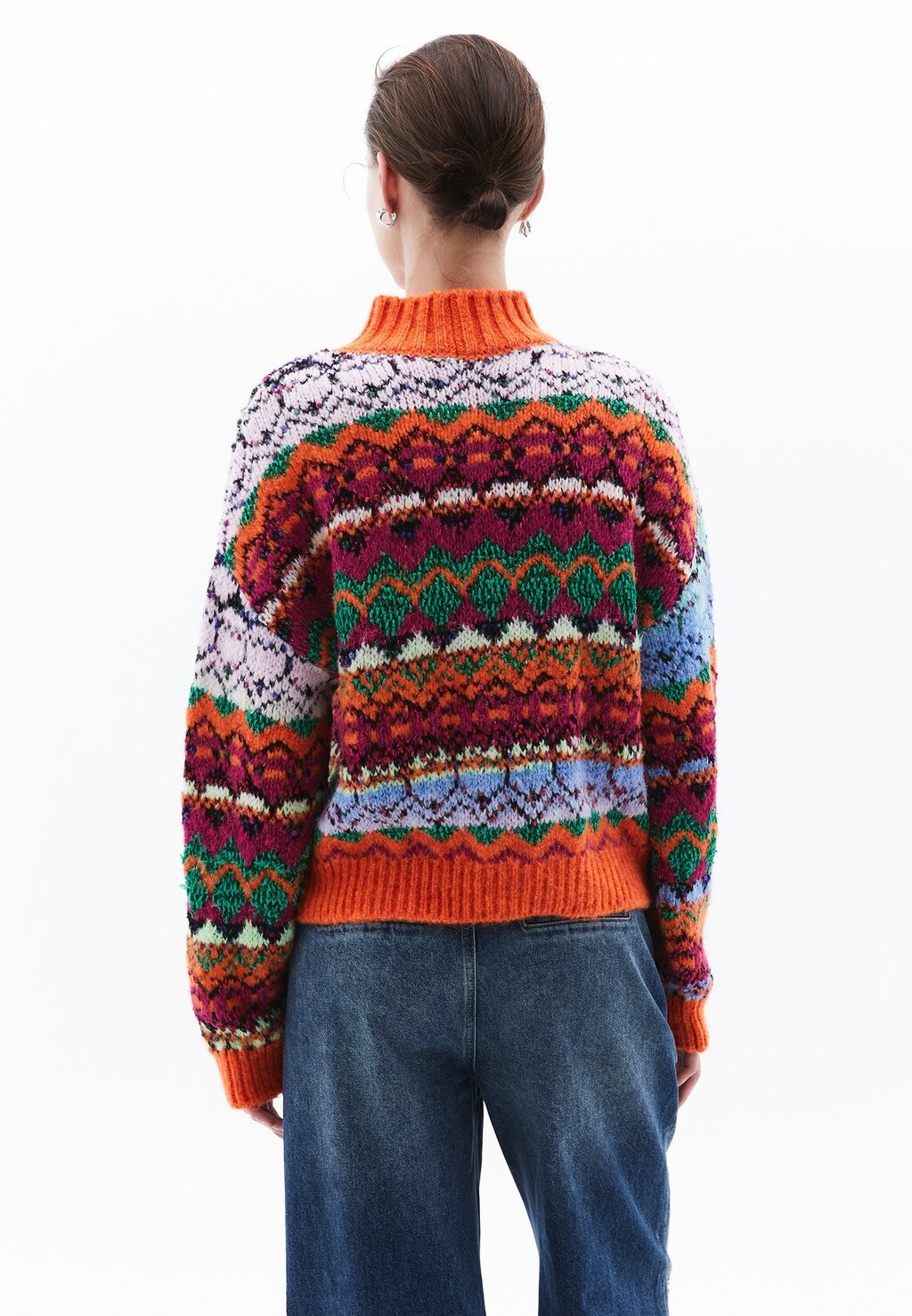 

Джемпер HIGH NECK OXXO, мультиколор