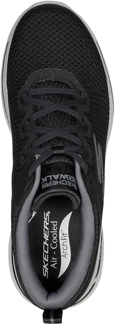 Мужские кроссовки Skechers 216254 Bkgy, Black Textile Black Leather Black Synthetic — фото 4
