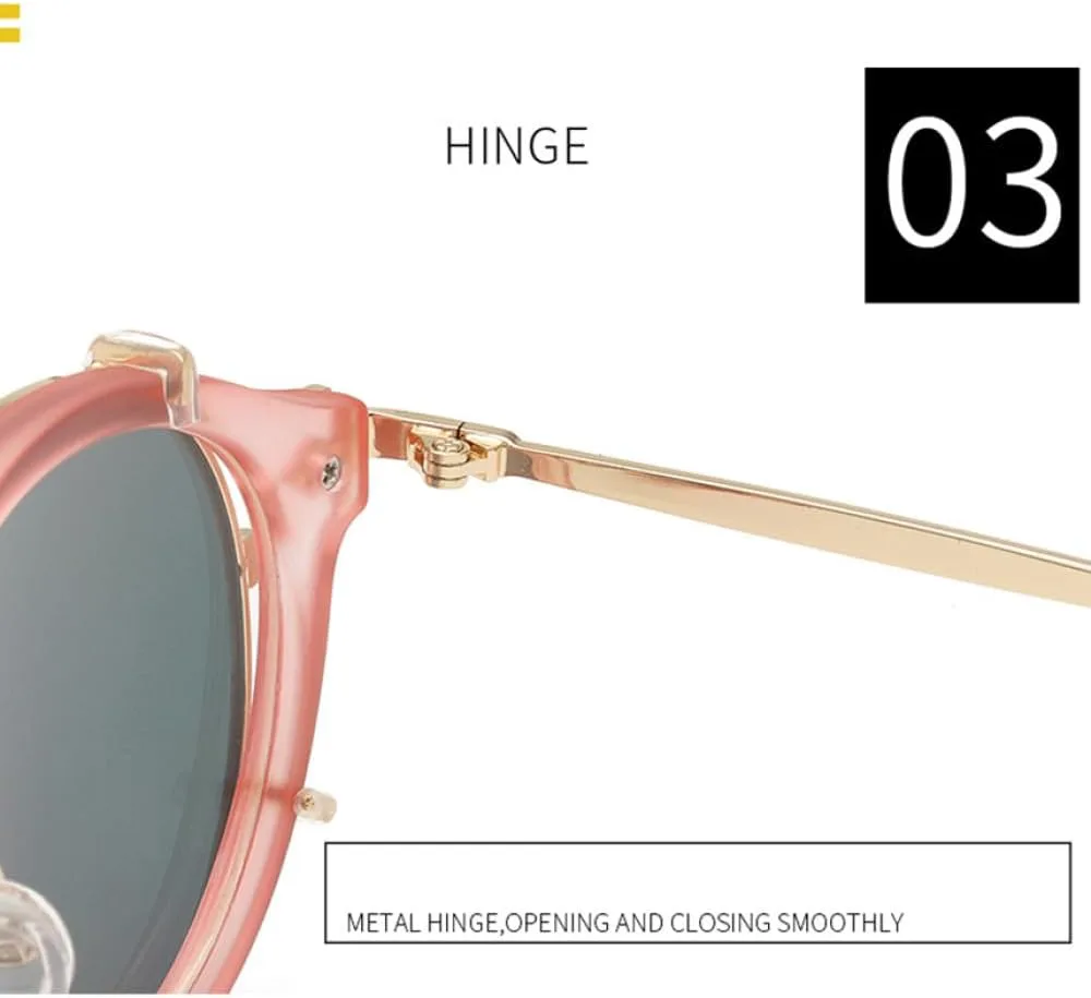 

Солнцезащитные очки LVTFCO Clip On для мужчин, в стиле стимпанк, для женщин, модные винтажные ретро-очки с защитой от УФ-излучения UV400, 07 Black-purple