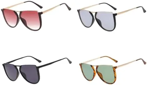 

Солнцезащитные очки Polygon Metal 2026 с индивидуальностью, для мужчин и женщин, модные, с защитой от УФ-излучения UV400, в винтажном стиле MTZJH, Goldblack