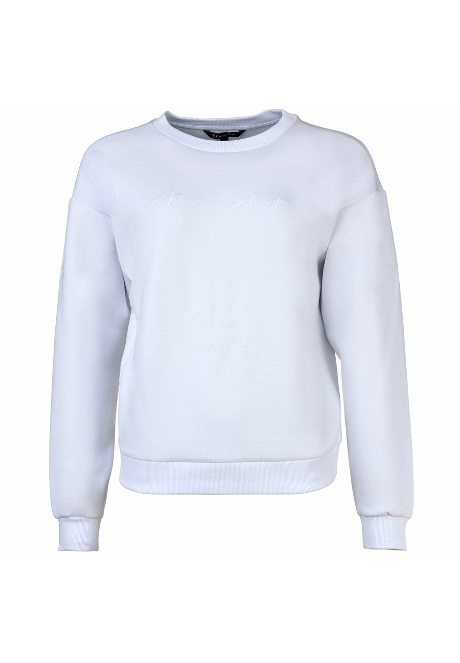 

Толстовка Armani Exchange RUNDHALS LOGO-STICKEREI, Weiß/White