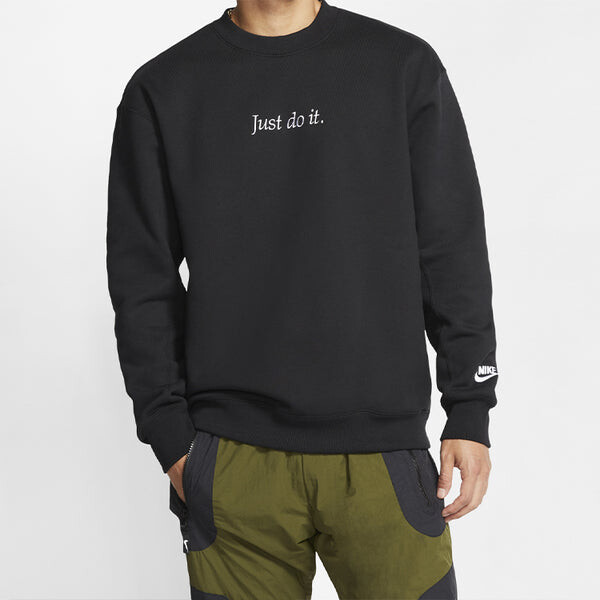 Толстовка Nike As Men's Sportswear Jdi Crw Flc Hwywt Just Do It, черный — фото 3