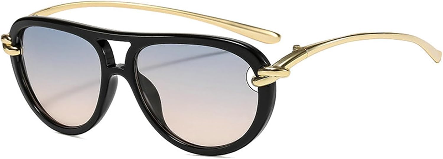 

Солнцезащитные очки Willochra Retro Oversized Double Bridges Pilot для женщин, модные мужские солнцезащитные очки для активного отдыха с защитой от УФ-излучения UV400, C8