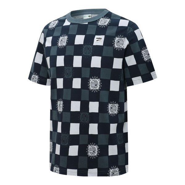 

Футболка downtown aop tee 'grey blue' Puma, серый